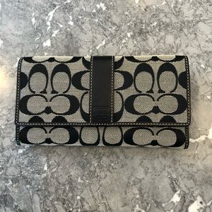 Coach checkbook wallet